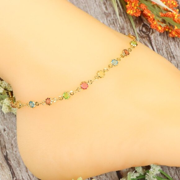 "Dainty Anklet for Women – Elegant Everyday Jewelry & Perfect Gift | MLCRC1676 - Picture 10 of 10